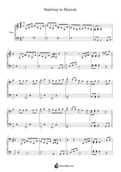Stairway to Heaven Sheet Music by Jimmy Page/Robert Plant-Arr.Kylejy Burrene