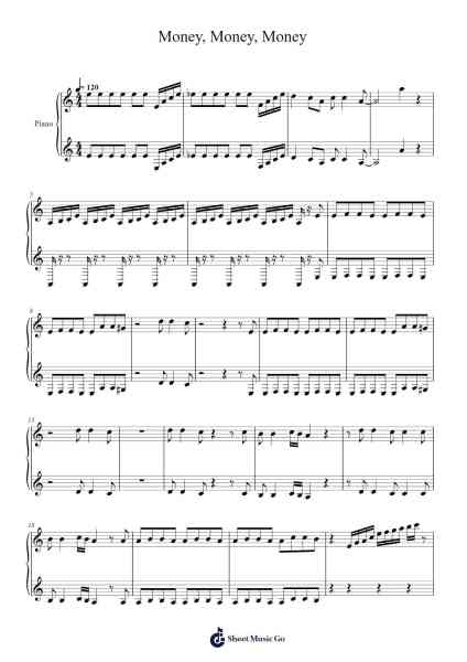 Money, Money, Money Sheet Music by ABBA-Arr.Manlass