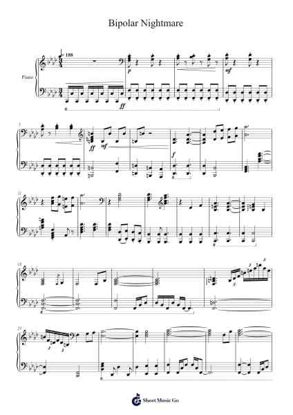 Bipolar Nightmare Sheet Music by undefined-Arr.Sainsgen Junebrowne