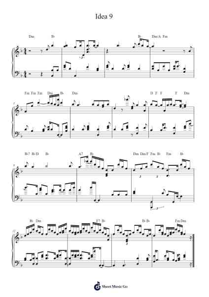 Idea 9 Sheet Music by Gibran Alcocer-Arr.Terfra Whitthune