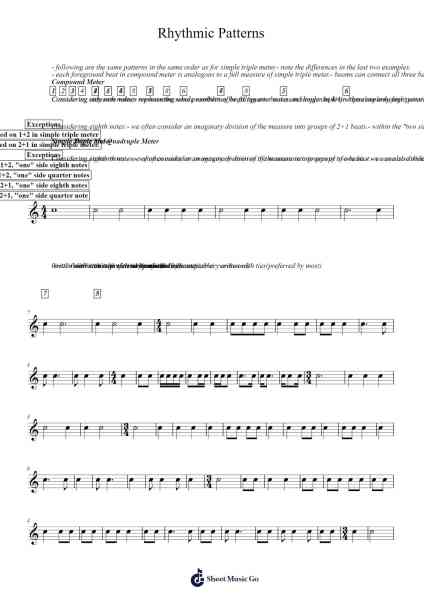 Rhythmic Patterns Sheet Music by Popthus-Arr.Debhum Browntor