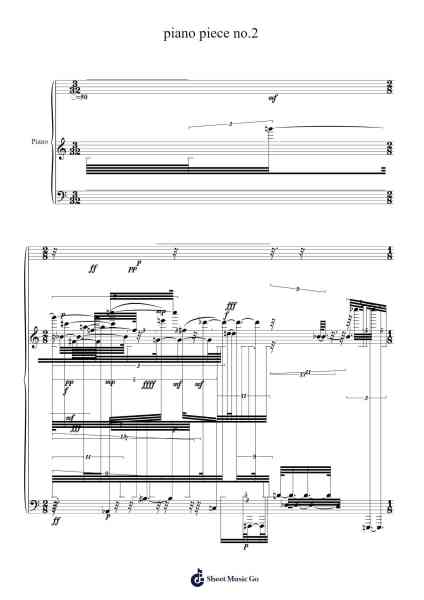 Piano Piece No. 2 Sheet Music by Gordon Downie-Arr.Deving