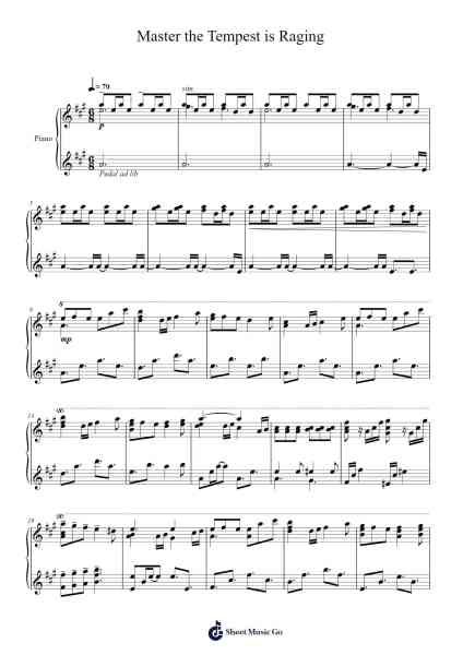 Master the Tempest is Raging Sheet Music by H. R. Palmer-Arr.Galchard