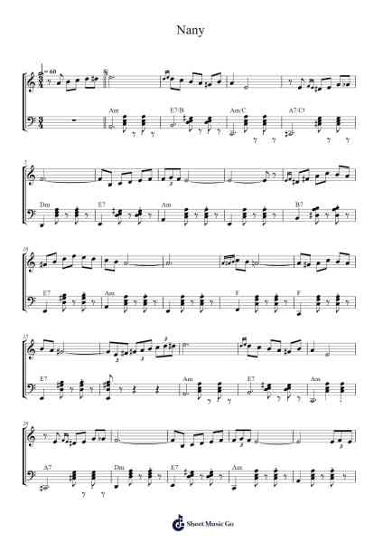 Nany Sheet Music by Joseph Colombo-Arr.Otscott Viro'neil