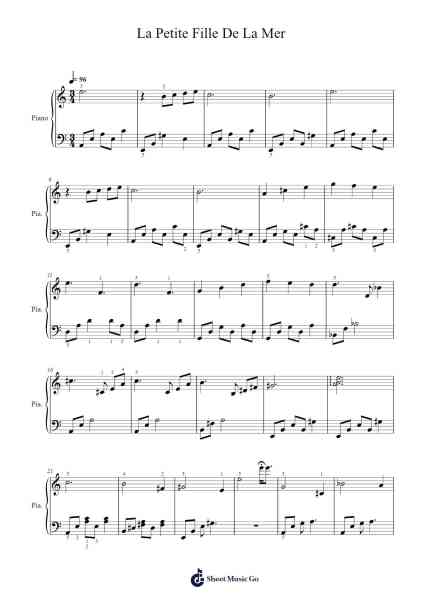 La Petite Fille De La Mer Sheet Music by Vangelis-Arr.Bairdbian Lystan