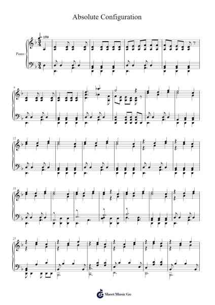 Absolute Configuration Sheet Music by Yuki Kajiura-Arr.Sherkes Dofrank