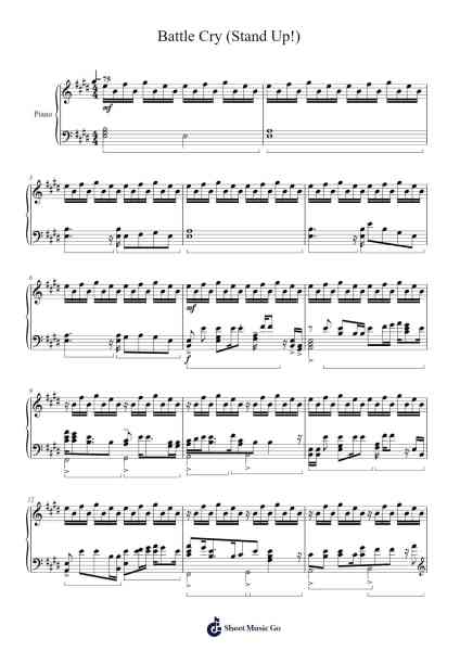Battle Cry (Stand Up!) Sheet Music by David Wolfert-Arr.Mccan