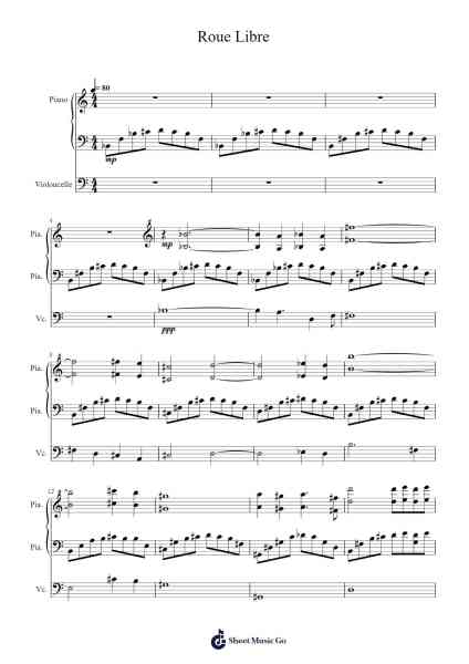 Roue Libre Sheet Music by Ceroy-Arr.Tomholt Sharpvans