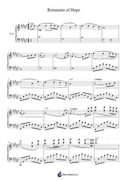 Remnants of Hope Sheet Music by Francesco Gallo-Arr.Campleign Eli