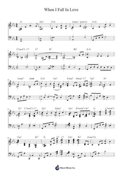 When I Fall In Love Sheet Music by Victor Young-Arr.Chloekeats