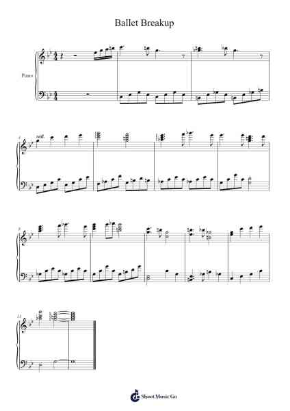 Ballet Breakup Sheet Music by Jeff Williams-Arr.Dunkin Betcie