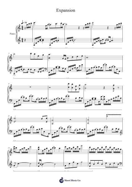 Expansion Sheet Music by Rabpit-Arr.Leethey Yvetteroll