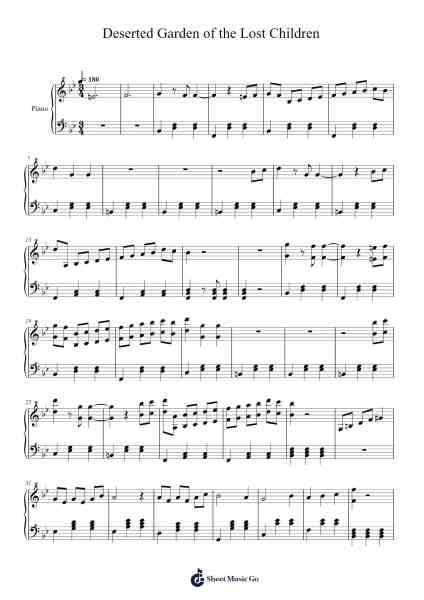 Deserted Garden of the Lost Children Sheet Music by Kikuo-Arr.Hartecam Thodoreboyle