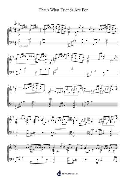 That's What Friends Are For Sheet Music by Dionne & Friends-Arr.Beague Kinglor