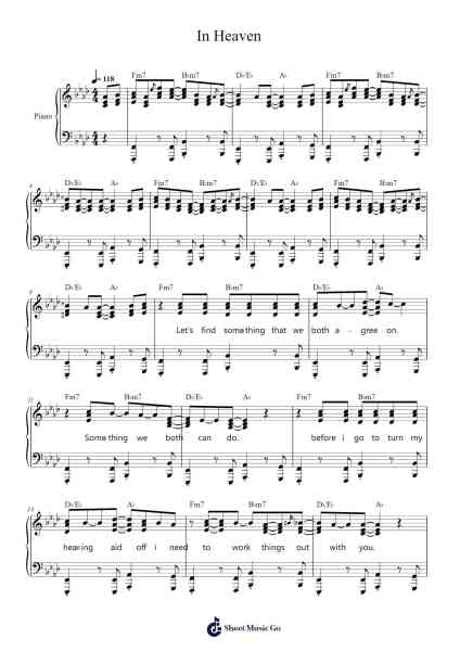 In Heaven Sheet Music by Joey Dosik-Arr.Dobclaude