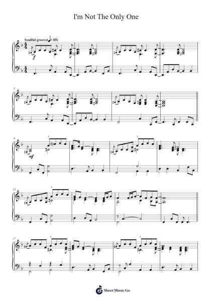 I'm Not The Only One Sheet Music by Sam Smith-Arr.Ogrite Samptian