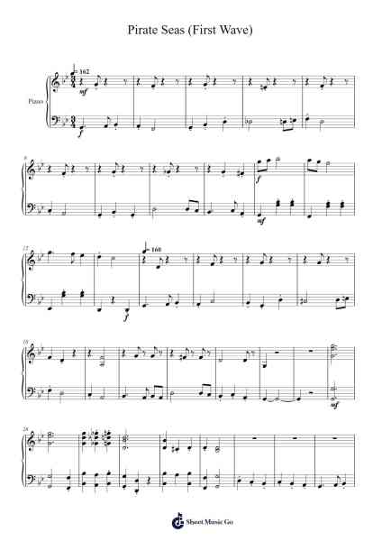 Plants VS Zombies 2 - Pirate Seas (First Wave) Sheet Music by Peter McConnell-Arr.Ninah