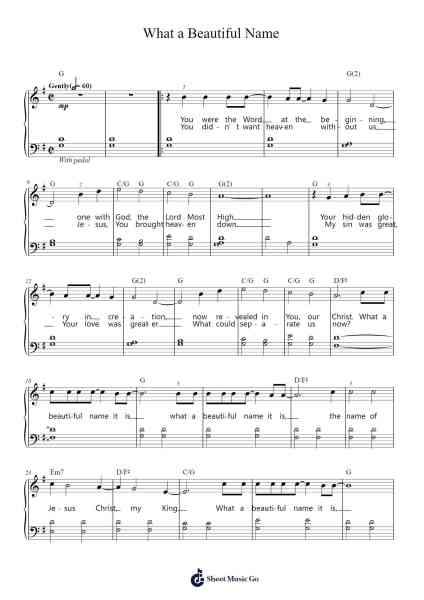 What a Beautiful Name Sheet Music by Hillsong Worship-Arr.Juddton Mucott