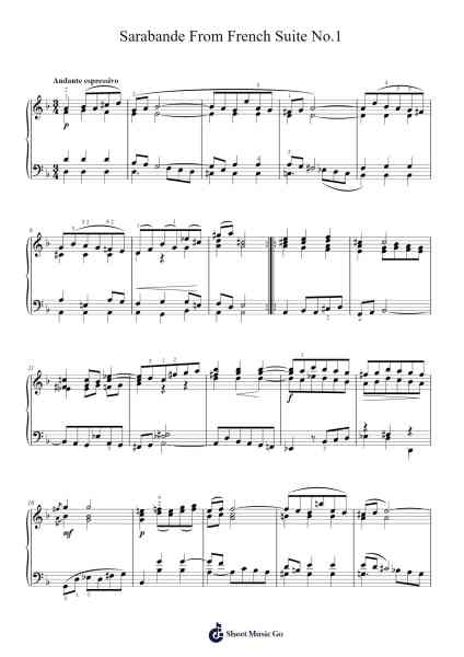 Cello Suite No. 4 in E-Flat Major, BWV 1010: IV. Sarabande 樂譜由 Johann Sebastian Bach - 編曲 Bingpiers Georlance