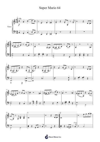 Super Mario 64 Sheet Music by Koji Kondo-Arr.Feltrid