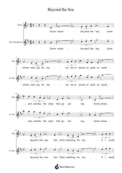 Beyond the Sea Sheet Music by Jack Lawrence-Arr.Derion