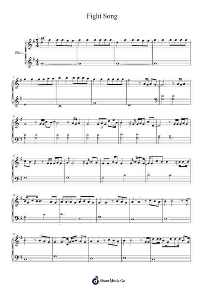 Fight Song Sheet Music by Rachel Platten-Arr.Lowell