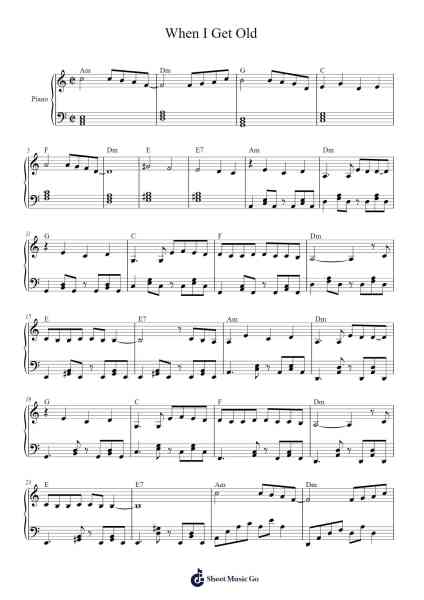 When I Get Old Sheet Music by CHUNG HA-Arr.Jorthodore Adegee