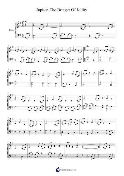 Jupiter, The Bringer Of Jollity Sheet Music by Gustav Holst-Arr.Abters Bloomsteele