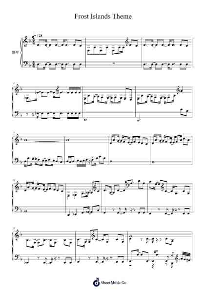 Frost Islands Theme Sheet Music by Misc Computer Games-Arr.Temvogt Roblome