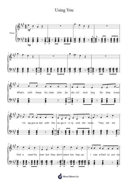 Using You Sheet Music by Rupert-Arr.Wykim Browningsnow