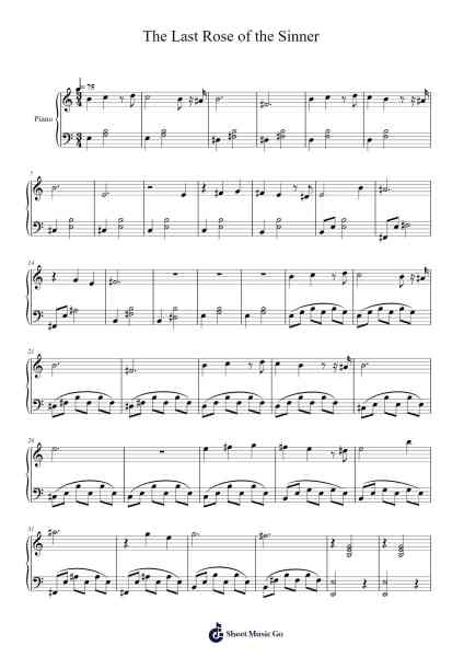 The Last Rose of the Sinner Sheet Music by HOYO-MiX-Arr.Waymuel Katlus