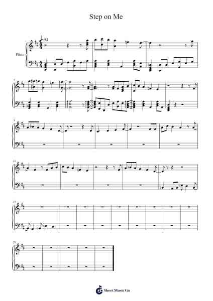 Step on Me Sheet Music by The Cardigans-Arr.Deirrine Sisibyl