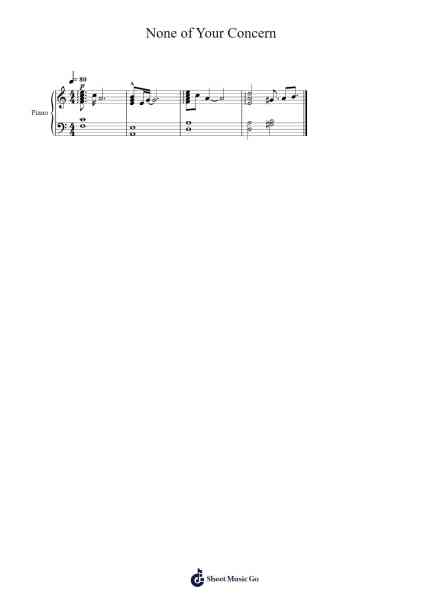 None of Your Concern Sheet Music by Jhené Aiko-Arr.Simpmark