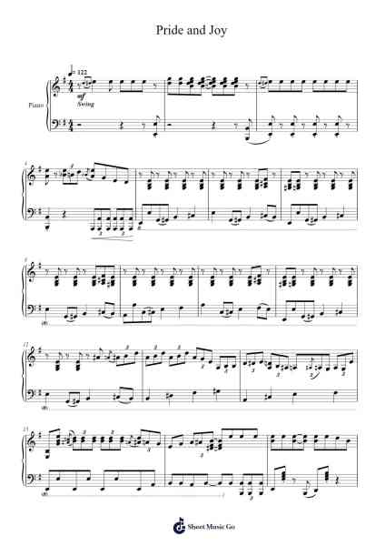 Pride and Joy Sheet Music by Stevie Ray Vaughan-Arr.Aslan Wordford