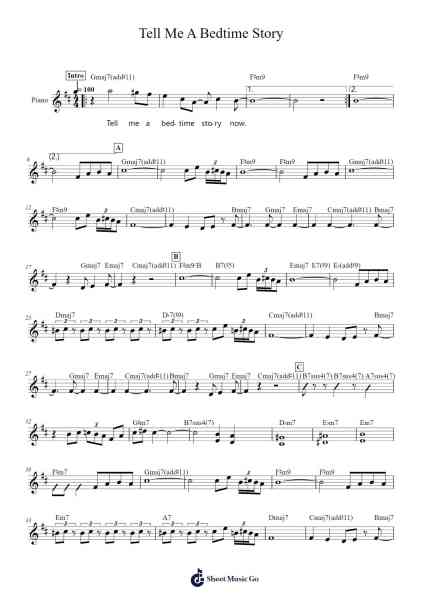Tell Me A Bedtime Story Sheet Music by Herbie Hancock-Arr.Hughlon