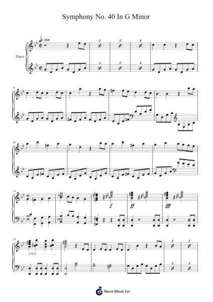 Symphony No. 40 In G Minor Sheet Music by Wolfgang Amadeus Mozart-Arr.Foxbroad Wilsey