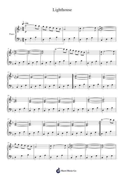 Lighthouse Sheet Music by Patrick Watson-Arr.Twainsel