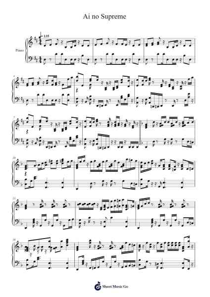 Ai no Supreme Sheet Music by Fhana-Arr.Strongco
