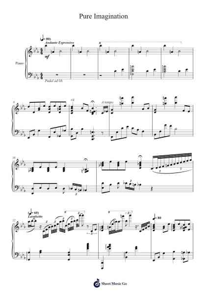 Pure Imagination Sheet Music by Anthony Newley/Leslie Bricusse-Arr.Huttwer Sampland