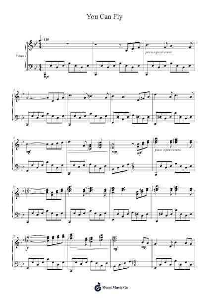 You Can Fly Sheet Music by Masao Aichi-Arr.Kensibyl
