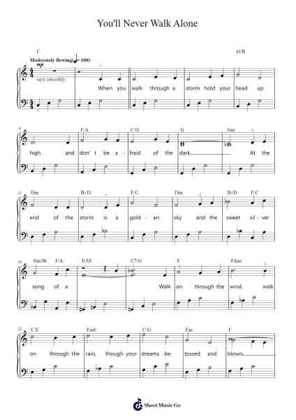 You'll Never Walk Alone Notenblatt von Richard Rodgers-Arr.Bencamp Jache