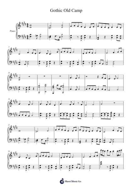 Gothic Old Camp Sheet Music by Kai Rosenkranz-Arr.Reyler Poundien