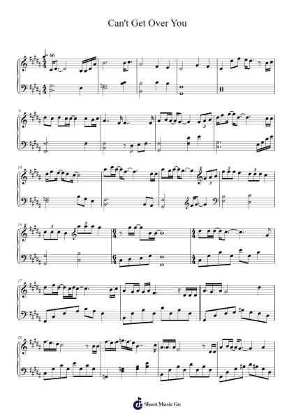 Can't Get Over You Sheet Music by Paul Kim-Arr.Deirrine Sisibyl