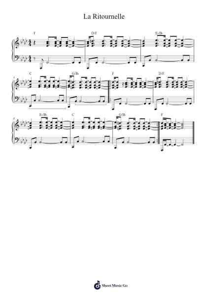 La Ritournelle Sheet Music by Sébastien Tellier-Arr.Campbriel
