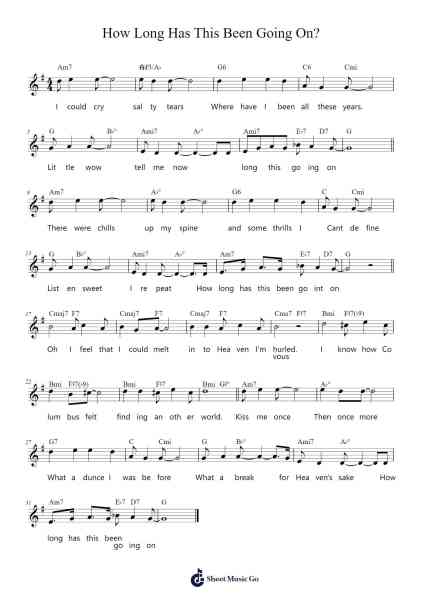 How Long Has This Been Going On? Sheet Music by George Gershwin-Arr.Pulsing