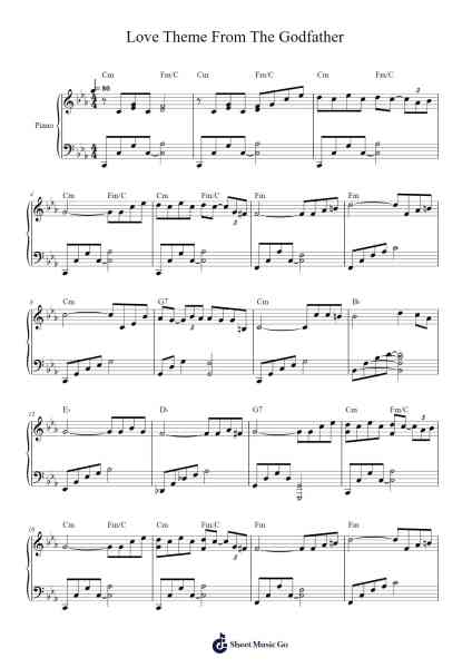 Love Theme From The Godfather Sheet Music by Nino Rota-Arr.Manpiers