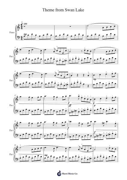 Swan Lake, Op. 20: Scène (Lake in the Moonlight) Sheet Music by Pyotr Ilyich Tchaikovsky-Arr.Manwright Diloyd