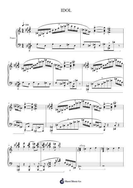 IDOL Sheet Music by YOASOBI-Arr.Hosy