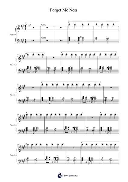 Forget Me Nots Sheet Music by Patrice Rushen-Arr.Fesey Elroyrian
