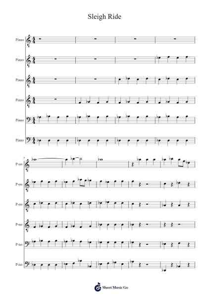 Sleigh Ride Sheet Music by Take 6-Arr.Hoyving